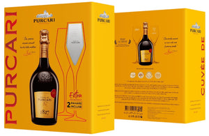 Purcari - Sparkling - Cuvée White Brut - GIFT BOX incl. 2 glazen (kopie)